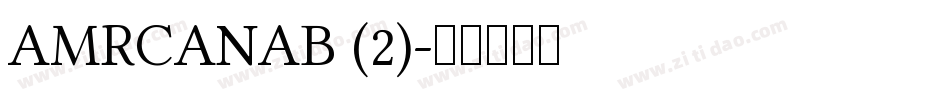 AMRCANAB (2)字体转换